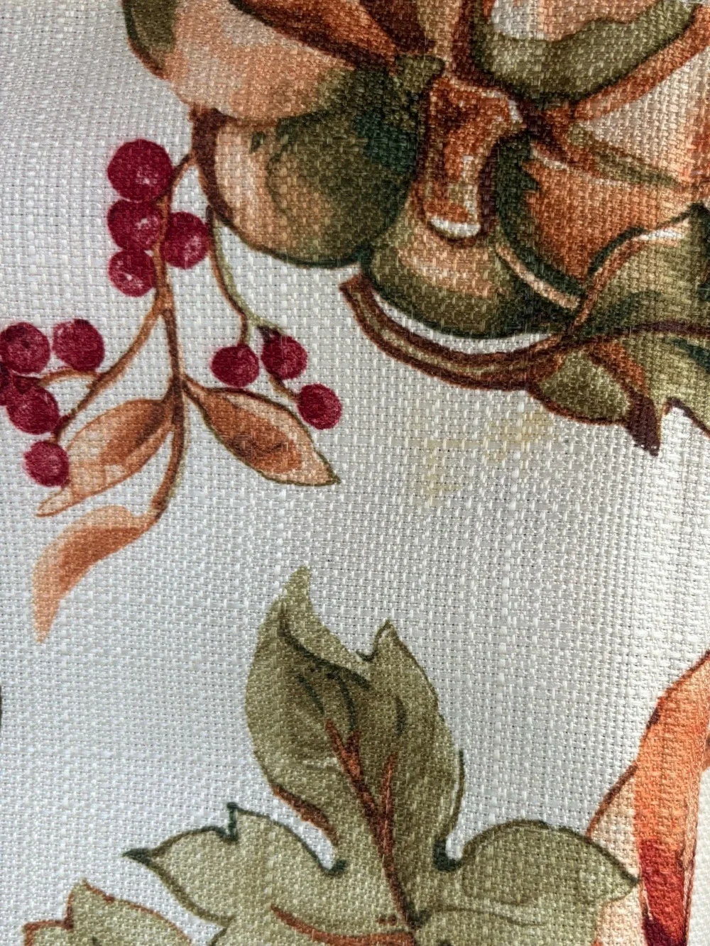 Fall Tablecloth Holiday Pumpkin Berries Leaves Festive Autumn Large 100” x 120”